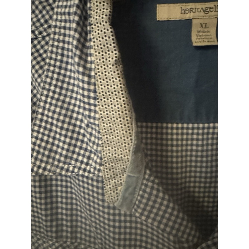 Hertige 1981 Women's XL Long Sleeve Gingham Check With Pearl Snaps Shirt - Picture 6 of 16